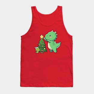 T-Rex Christmas Tank Top